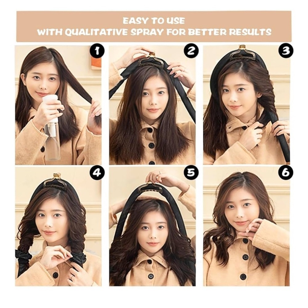 🆕 Heatless Curling Rod Headband - Picture 2 of 5